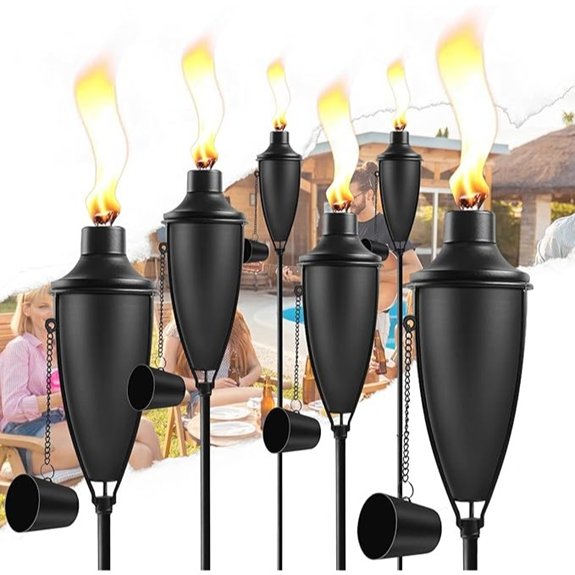 5 Best Garden Torches That Light Up Every Evening Outdoors 3 22oz metal citronella torches