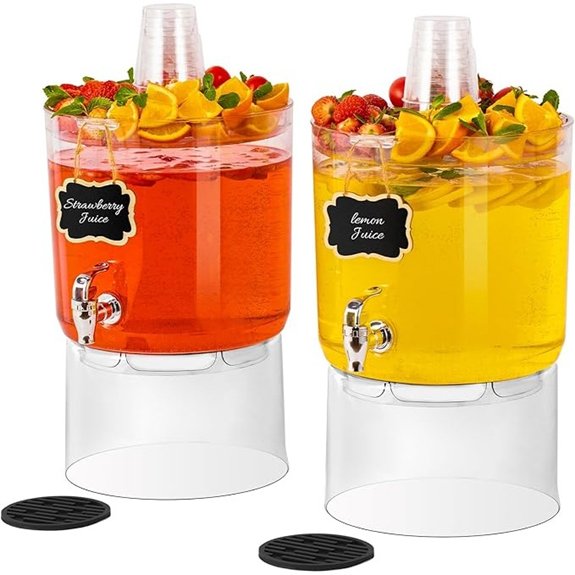 2 gallon bpa free dispenser with stand