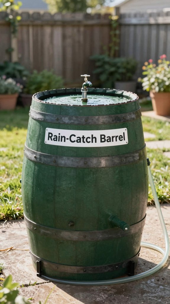 55 gallon rain barrel installation