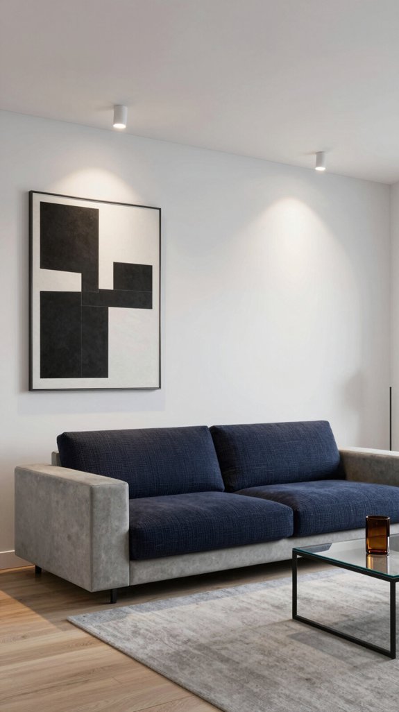 17 Modern Minimalist Living Room Interior Design Ideas 12 accent lighting for textures