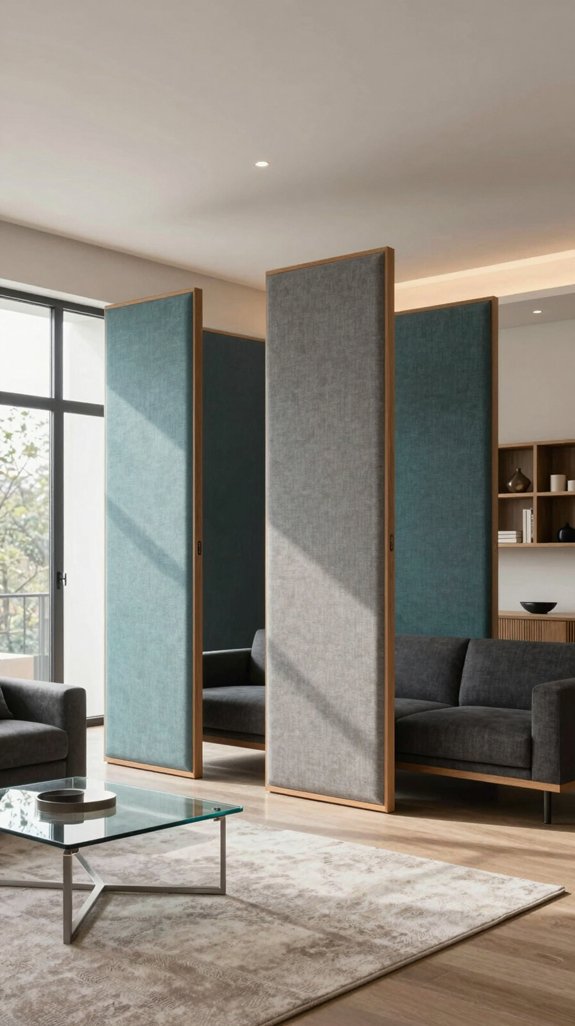 acoustic fabric wrapped dividers