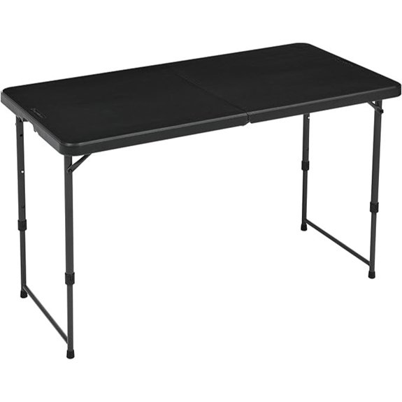10 Best Outdoor Dining Tables That Turn Every Meal Into a Backyard Celebration 1 adjustable black folding table
