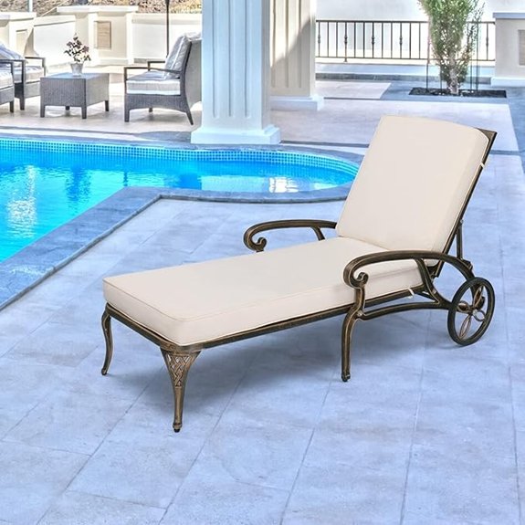 adjustable outdoor chaise lounge