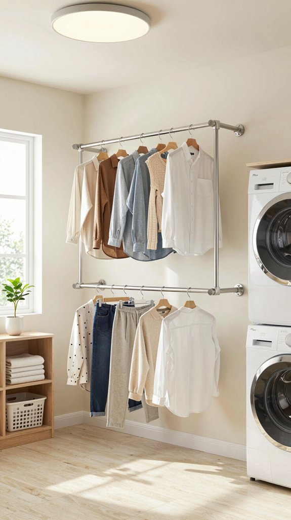 adjustable rods for drying