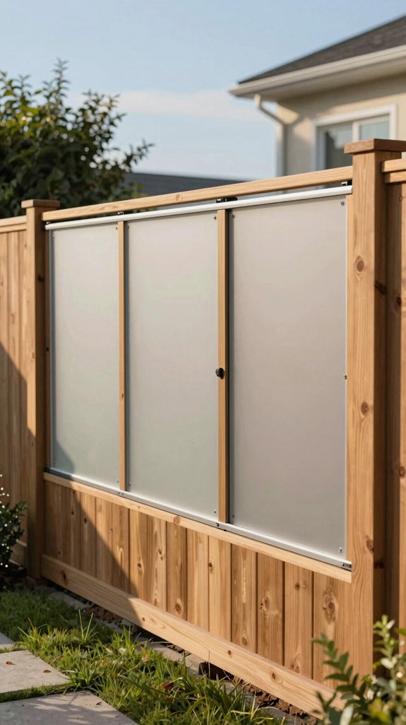 adjustable sliding privacy system