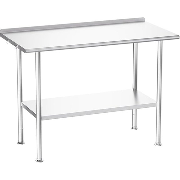 adjustable stainless steel worktable