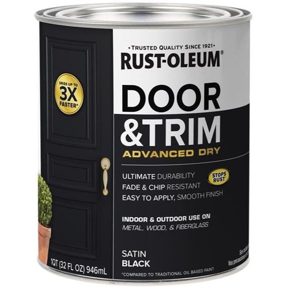 advanced satin black trim paint