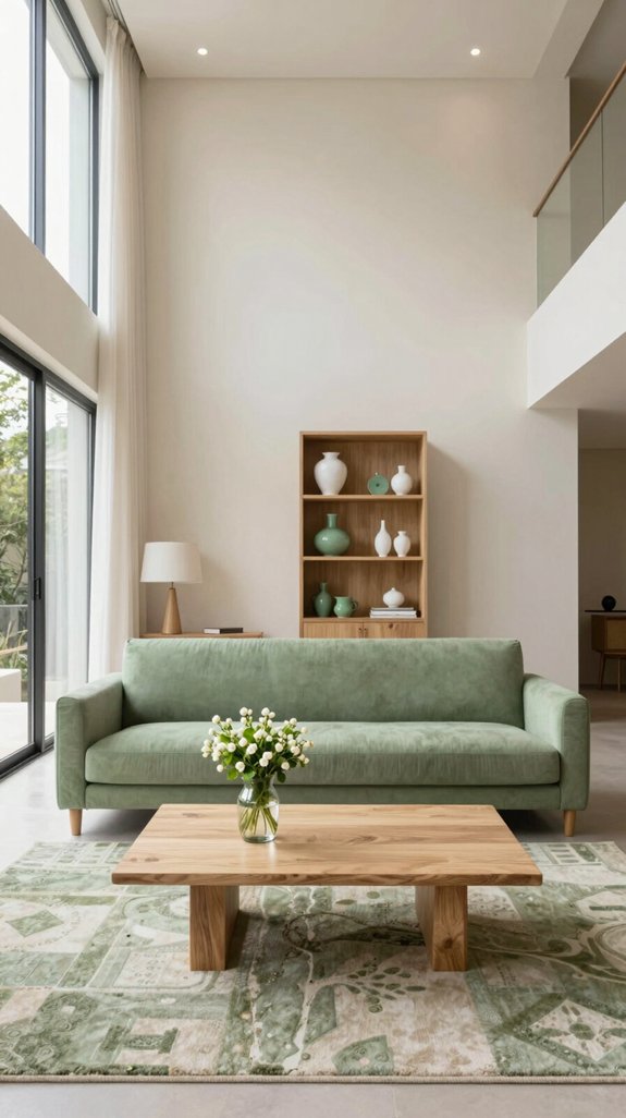 airy ivory with jade