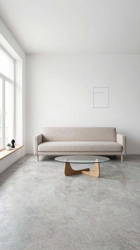 airy minimalist living room