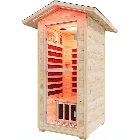 10 Best Patio Saunas to Turn Your Backyard into a Spa Oasis 7 albott infrared sauna with foot warmer