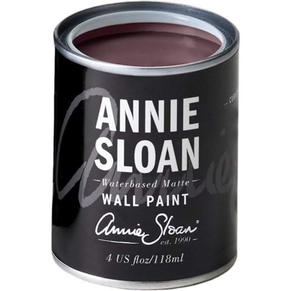 10 Best Deep Red Interior Wall Paints to Transform Any Room 1 annie sloan plum tester