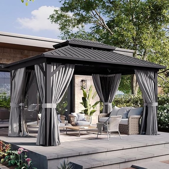 10 Best Hardtop Gazebos That Turn Any Backyard Into a Luxury Retreat 8 aoxun 10 model