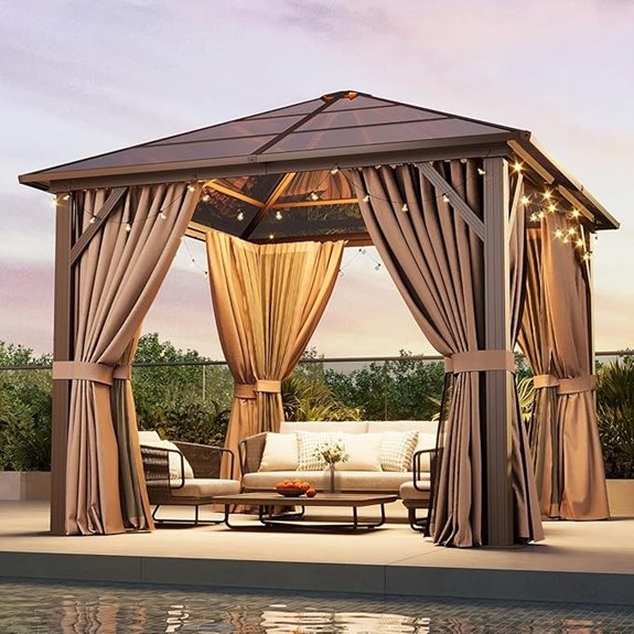 10 Best Hardtop Gazebos That Turn Any Backyard Into a Luxury Retreat 1 aoxun model ten