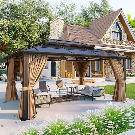7 Must-Have Gazebo Kits to Transform Your Backyard Oasis 6 aoxun twelve model