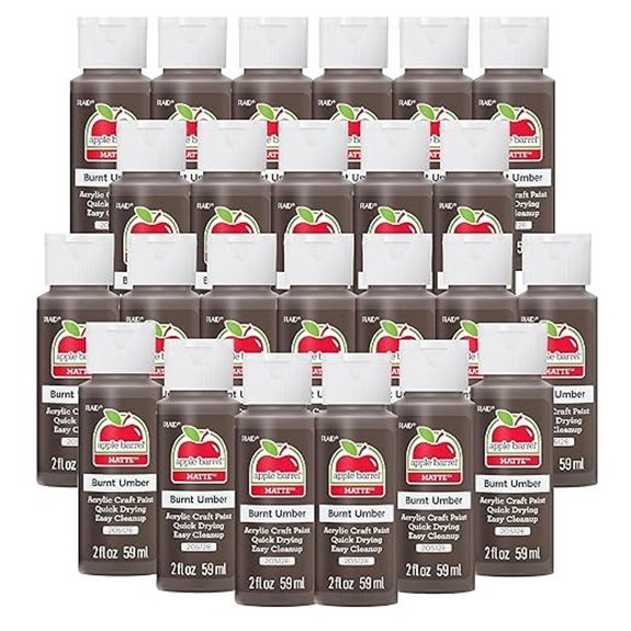 apple barrel burnt umber paint