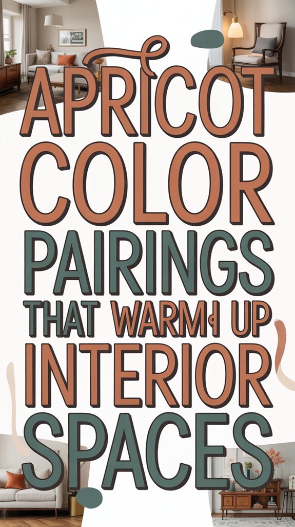 apricot inspired warm interior pairings