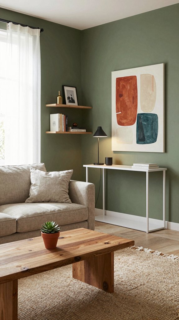 Army Green in Interiors: Colors That Complement This Earthy Shade 18 army green studio elegance