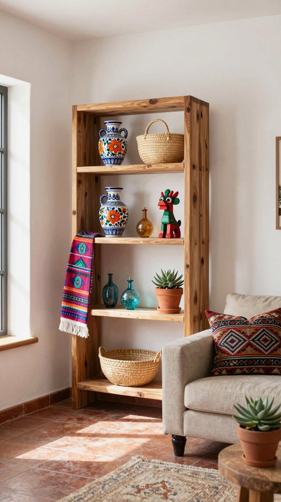 artisanal display with lighting