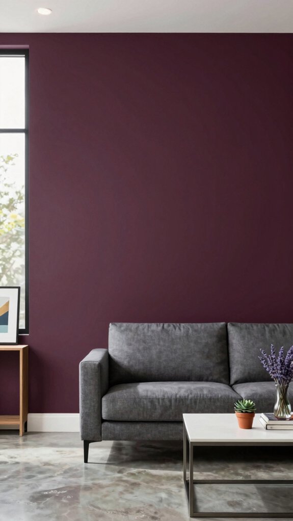 aubergine wall paint guide