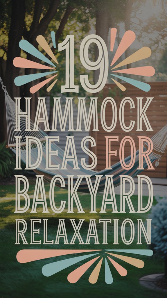 backyard hammock relaxation ideas