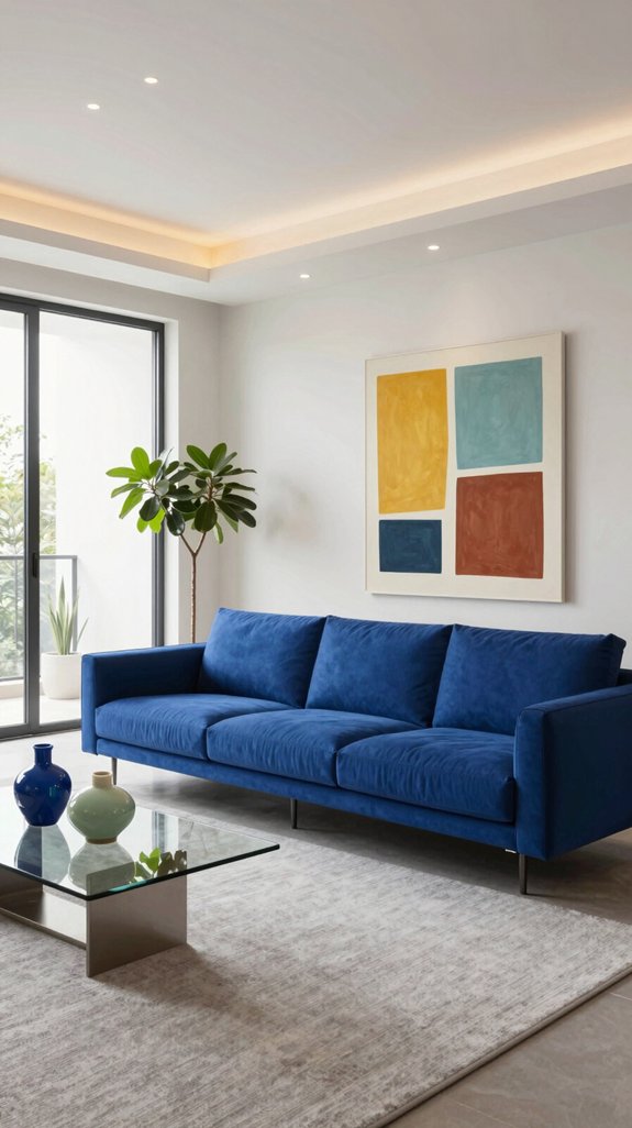 balance cobalt with neutrals