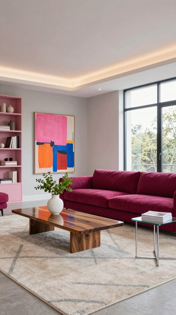 Magenta Color Pairings That Bring Energy to Interior Spaces 24 balance magenta with neutrals