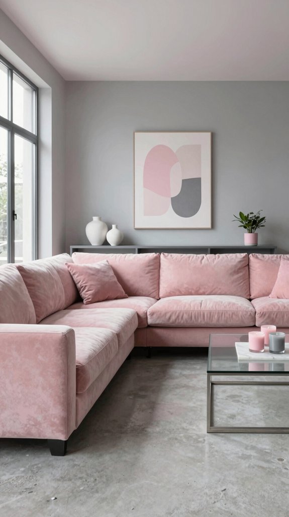 Pink and Grey Interior Color Pairings That Feel Modern and Soft 13 balance pink neutral textures
