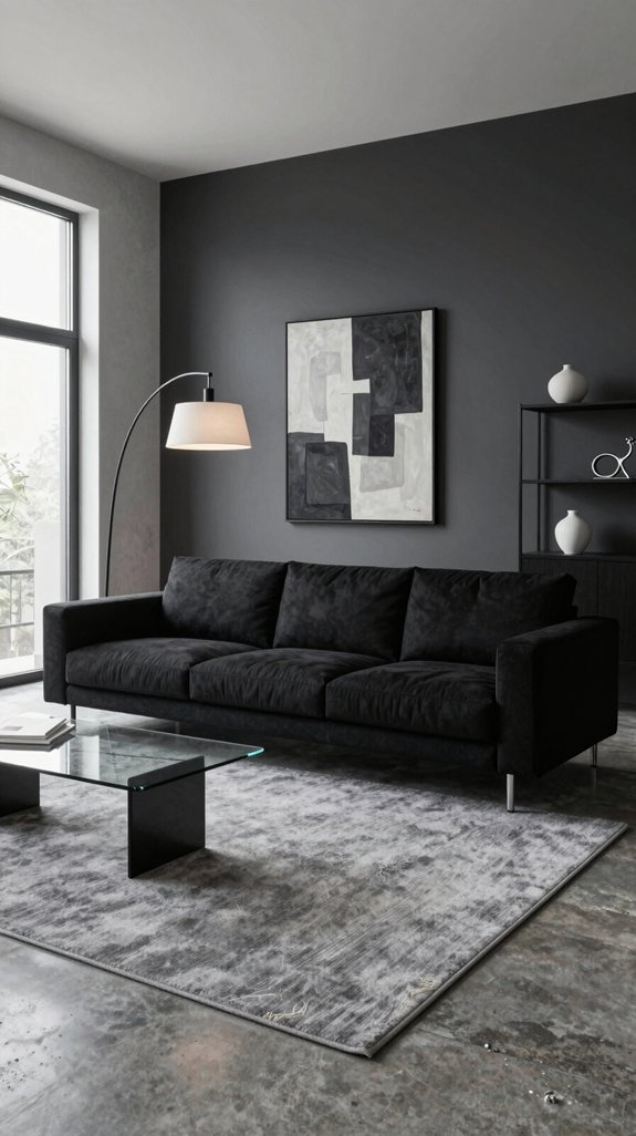 Black and Grey Interior Color Pairings That Feel Modern and Balanced 16 balance texture contrast depth