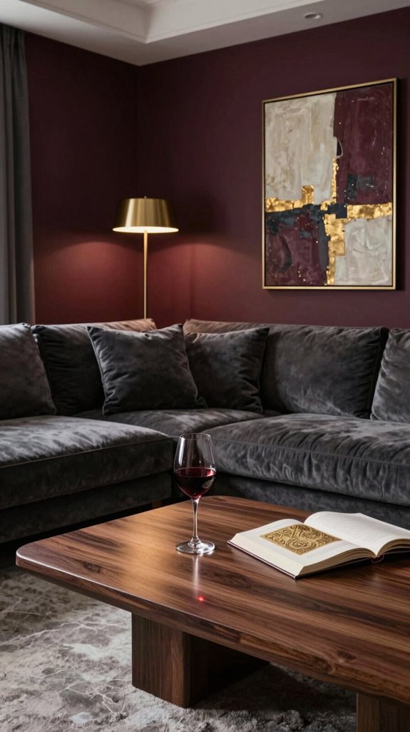 Wine Color Pairings for Deep and Elegant Interior Design 19 balance wine with light neutrals