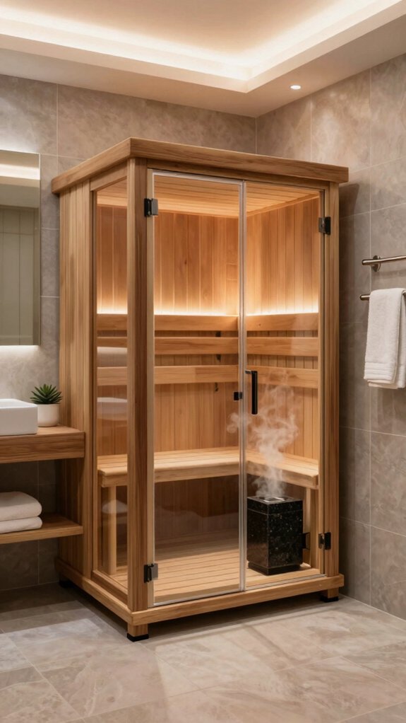 bathroom spa sauna transformation