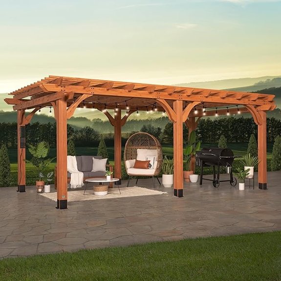 beaumont backyard pergola kit
