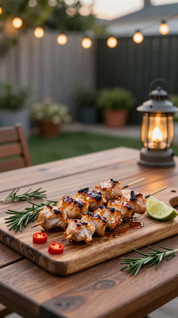 21 Backyard Dinner Party Ideas for Stylish Outdoor Entertaining 14 bite size elegant snack skewers