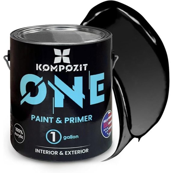 black 1 gallon acrylic