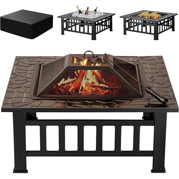 15 Best Fire Pits to Ignite Your Backyard Nights 9 black outdoor fire pit