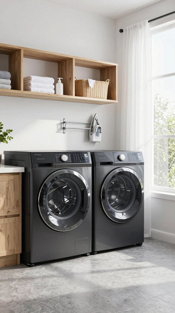 black washer dryer designs