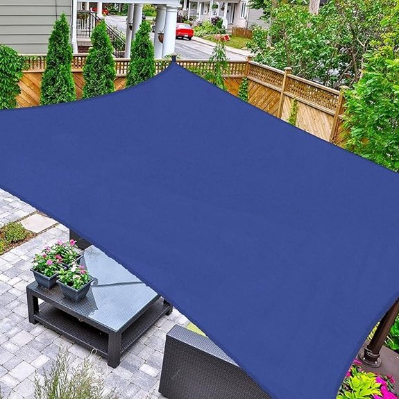 blue 16x20 uv blocking sail