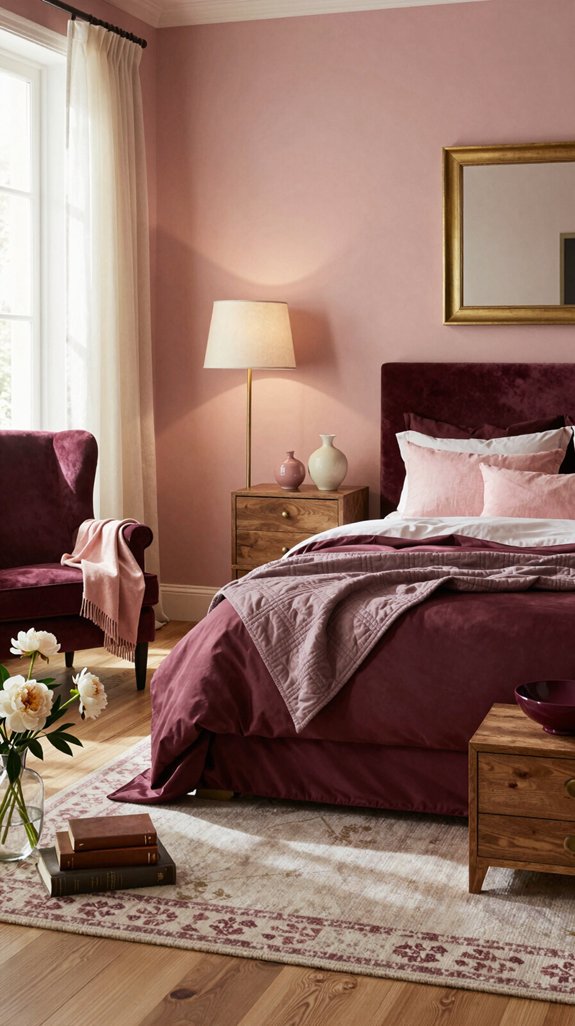 blush burgundy refined elegance