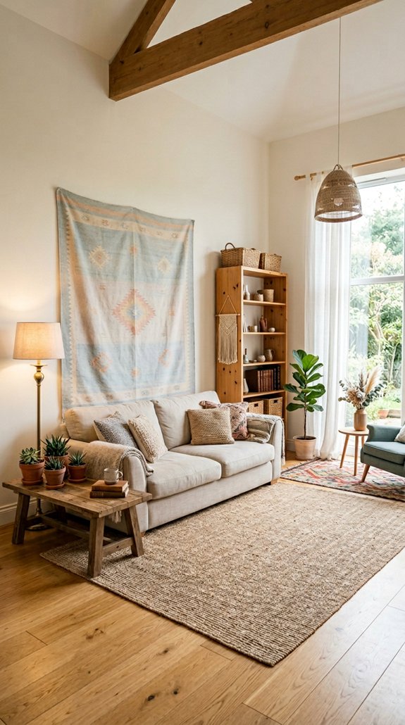 bohemian living room inspiration