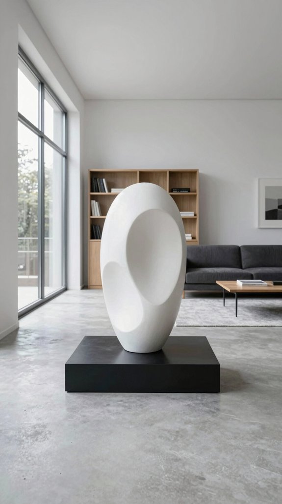 bold art enhances minimalism