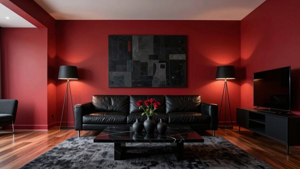 Red and Black Interior Palettes That Feel Bold Yet Balanced - Home ...