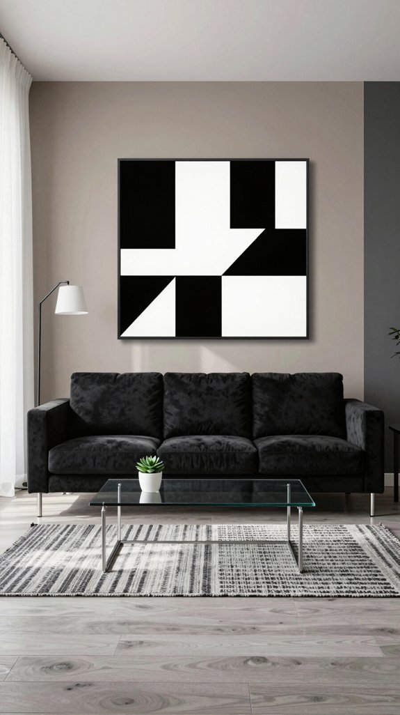 bold black white art