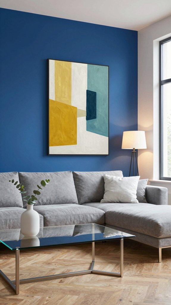 bold cobalt blue accent checklist