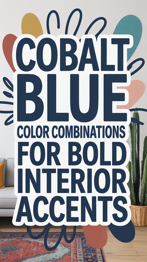 bold cobalt interior accents