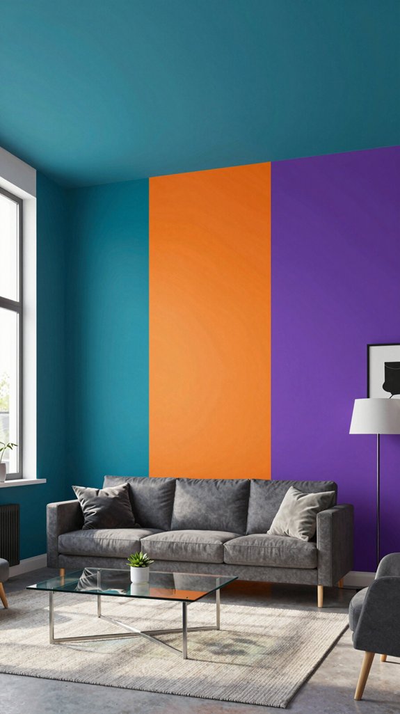 bold color wall accents