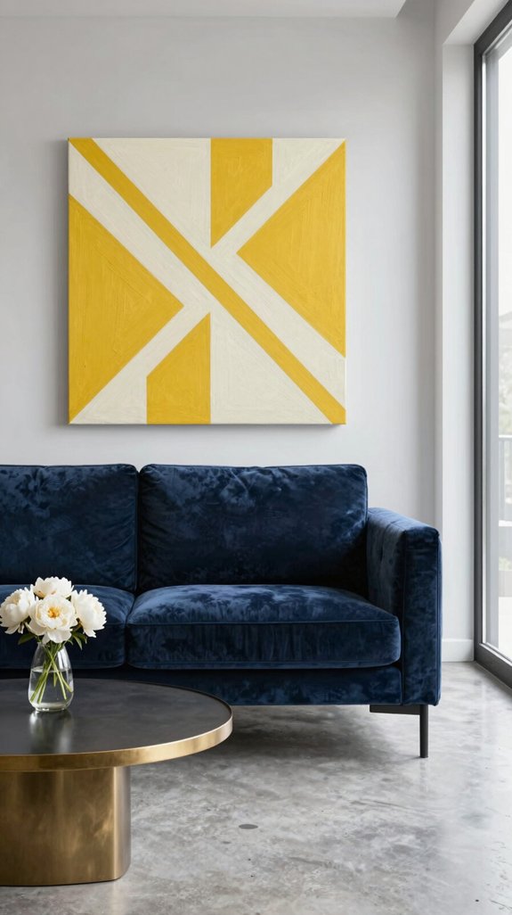 What Colour Goes With Dark Blue? 11 Elegant Pairings for Timeless Style 5 bold mustard blue contrast