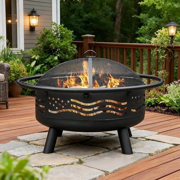 breezz 32 flag fire pit