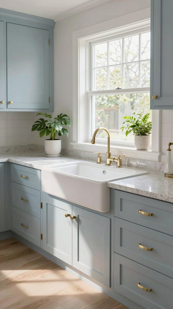 bright airy laundry sinks