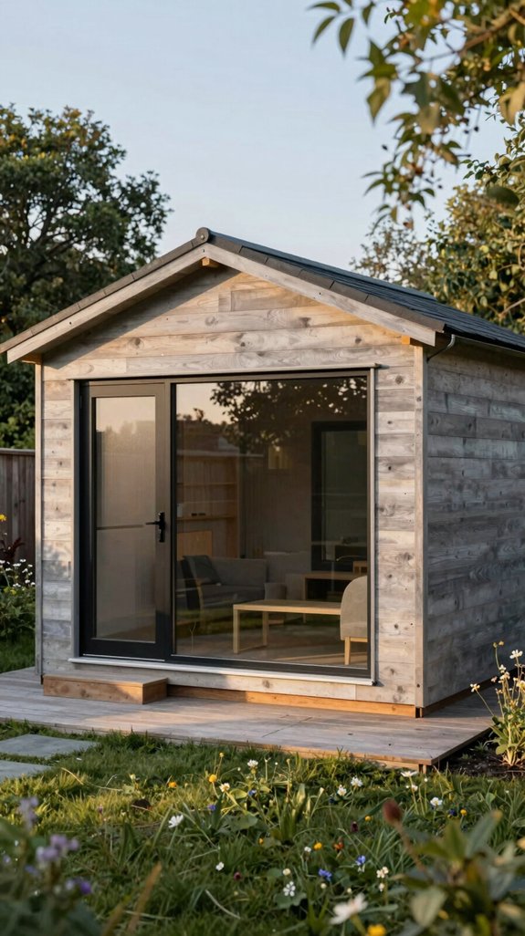 bright airy shed design