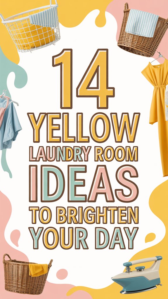 14 Yellow Laundry Room Ideas to Brighten Your Day 1 bright and cheerful laundry ideas