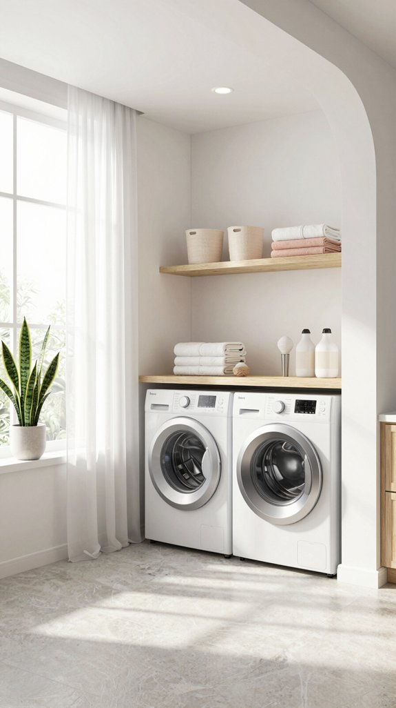 bright inviting laundry lighting